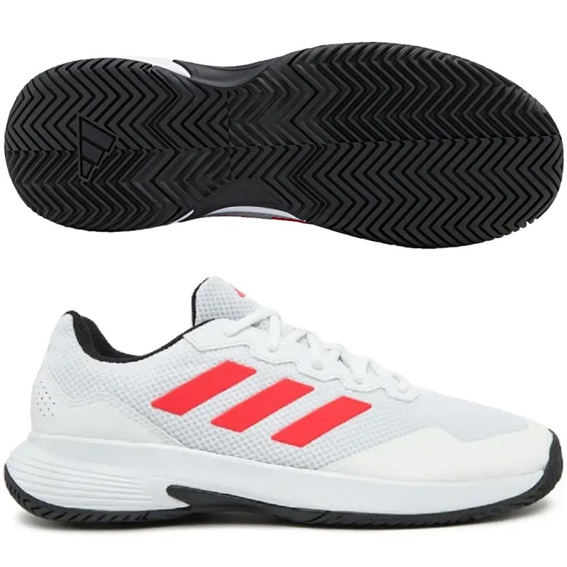 Adidas Gamecourt 2 M FTWR White Lucid Red heren 2025