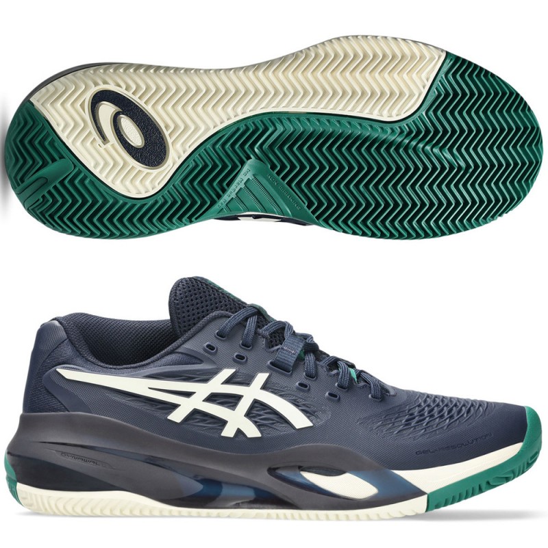 Asics Gel Resolution X Clay midnight cream heren 2025 Asics Gel Resolution X Clay midnight cream heren 2025