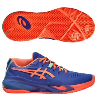 Asics Gel Resolution X Padel dark cobalt vivid coral heren 2025