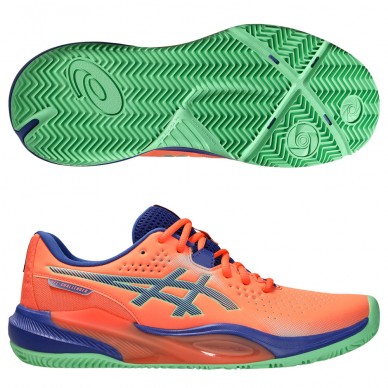 Asics Gel Challenger 15 Padel vivid coral dark cobalt heren 2025