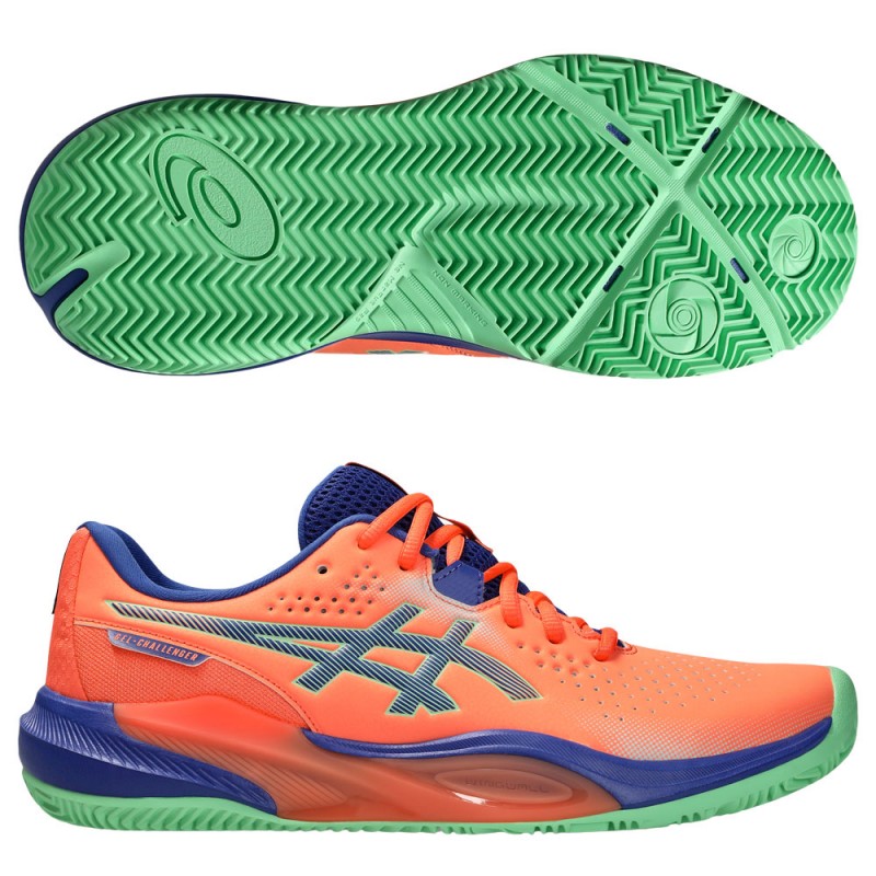 Asics Gel Challenger 15 Padel vivid coral dark cobalt heren 2025