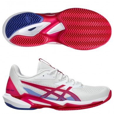 Asics Solution Speed FF3 Clay wit bright rose heren 2025