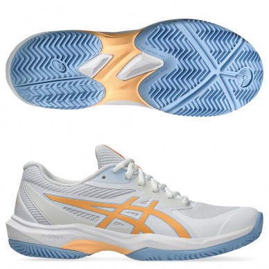 Asics Game FF Padel white orange glow dames 2025