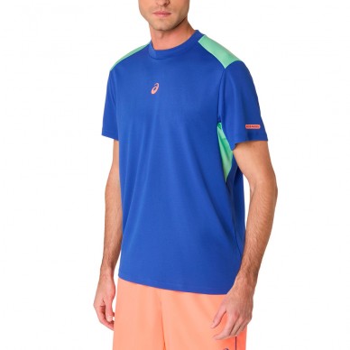 Asics Padel Court SS Top blauw T-shirt