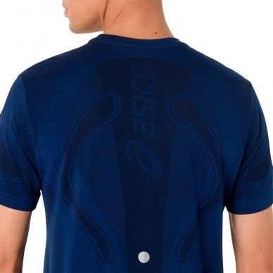 Asics Seamless SS Top blauw T-shirt