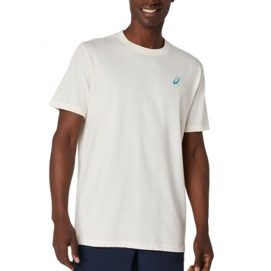 Asics Court Graphics SS Top crème t-shirt