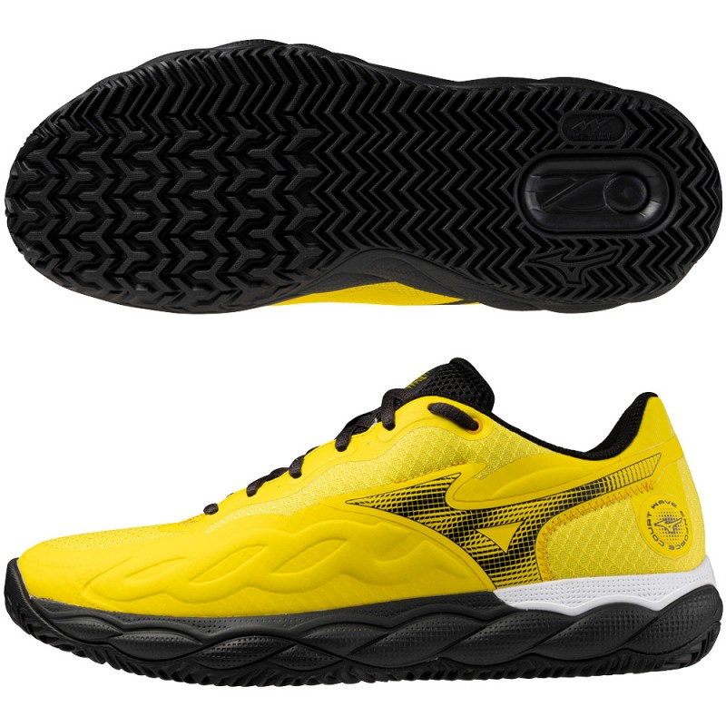 Mizuno Wave Enforce Court Padel vibrant yellow heren 2025