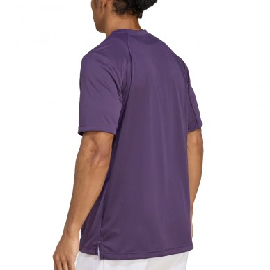 Adidas Club paarse wit logo T-shirt