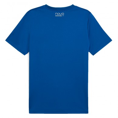 Puma Individual Momo Graphic blauw T-Shirt