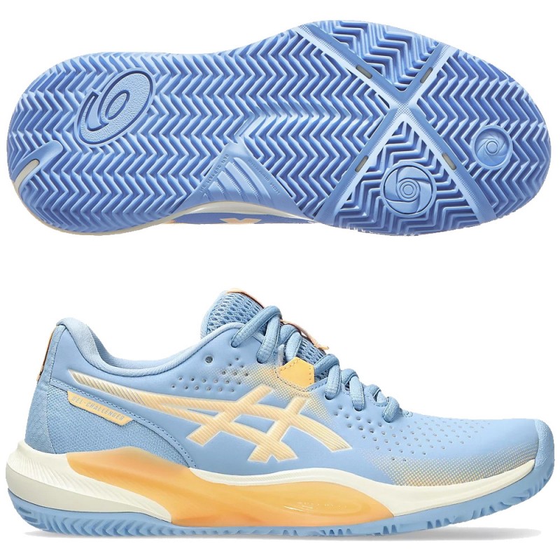 Asics Gel Challenger 15 Padel stone wash orange glow dames 2025