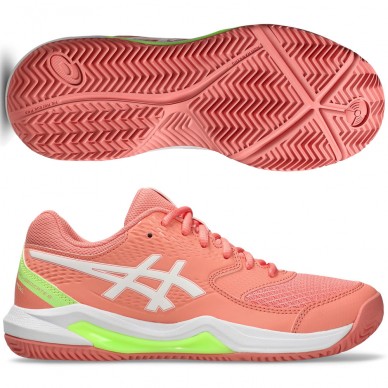 Asics Gel Dedicate 8 Padel guava white dames 2026