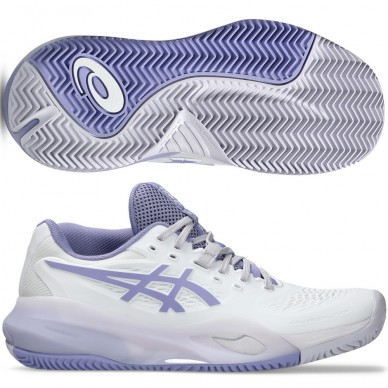 Asics Gel Resolution X Clay white bluebell dames 2026