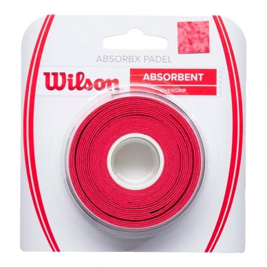 Overgrips Wilson Absorbx 3 Pack rood