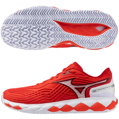 Mizuno Wave Enforce Tour 2 CC fiery red white heren 2026