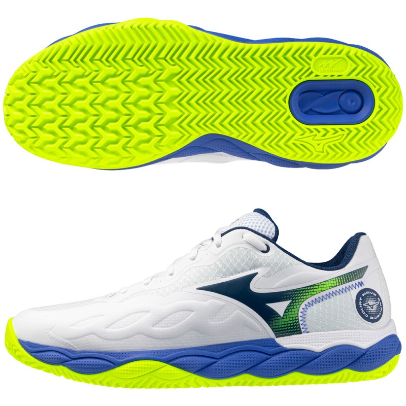 Mizuno Wave Enforce Court CC white dazzling blue heren 2026
