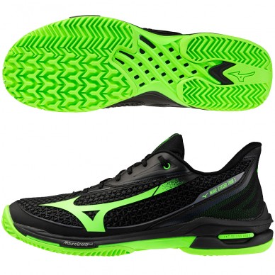 Mizuno Wave Exceed Tour 7 Padel black glowing apple heren 2026