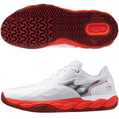 Mizuno Wave Enforce Court CC fiery red white heren 2026
