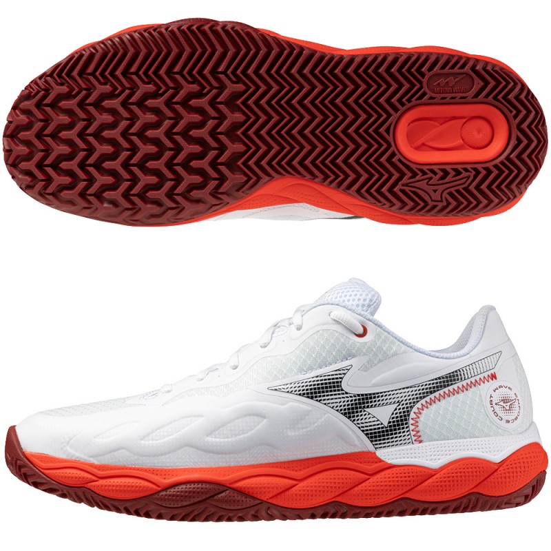 Mizuno Wave Enforce Court CC fiery red white heren 2026