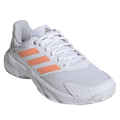 Adidas Padelschoenen Courtjam Control 3 W white beam orange 2026