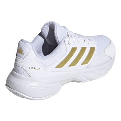 Adidas Courtjam Control 3 W white gold dames 2026