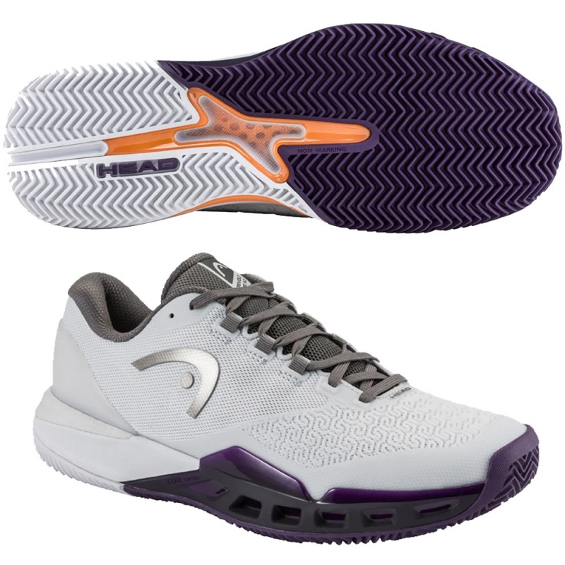 Head Revolt Pro 5.0 Clay Men light grey purple night heren 2026