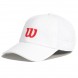 Cap Wilson Active Perforated wit logo rood