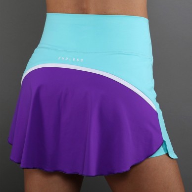 Endless Bloom blauw aqua rok
