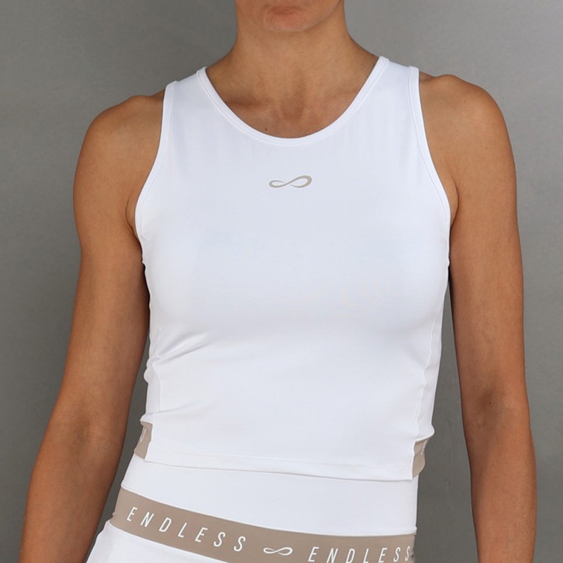 Endless Chill II wit delave T-shirt