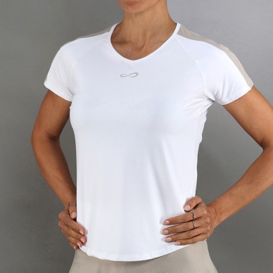 Endless Mesh II t-shirt wit delave