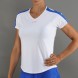 Endless Mesh II t-shirt wit royal