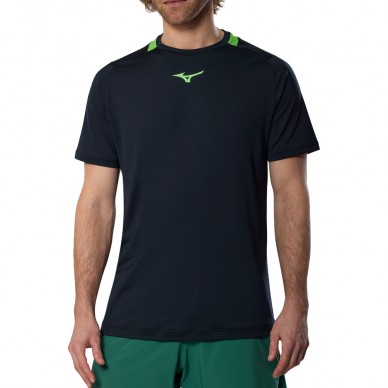 Mizuno Tennis Tee zwart T-shirt