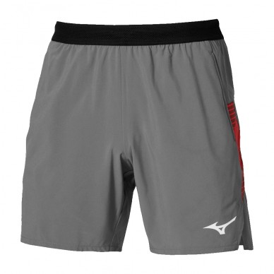 Mizuno Tennis 7 Inches Amply grijs short