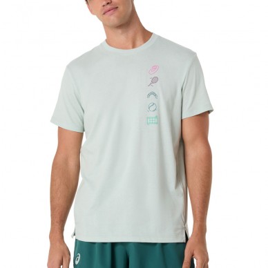 Asics Game Seasonal Graphic Tee lichtgroen T-shirt