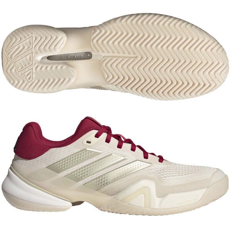 Adidas Barricade 14 M Clay white ice gold heren 2026