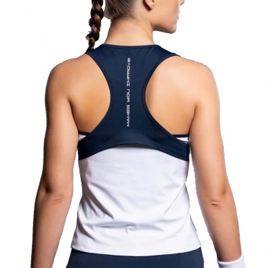Nox Team Tanktop Wit Donkerblauw T-shirt