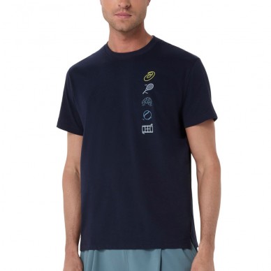 Asics Game Seasonal Graphic Tee middernacht blauw T-shirt