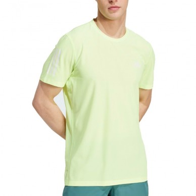Adidas Own The Run fluogeel T-shirt