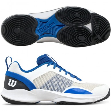 Wilson Hurakn Pro V2 white deja vu blue heren 2025