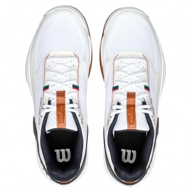 Wilson Rush Pro 5 Clay white navy heren 2026