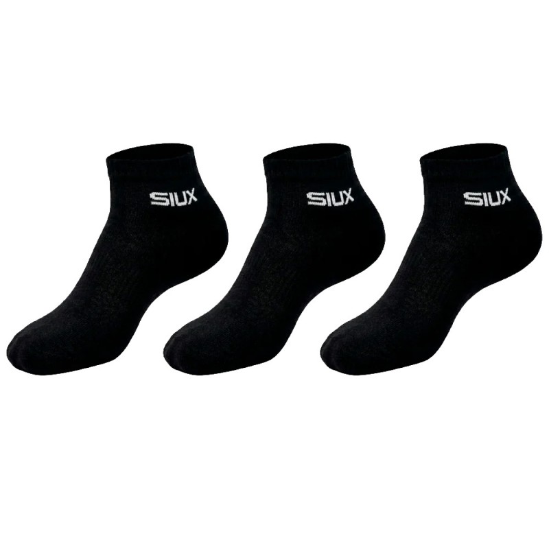 Sokken Siux Basic korte 3-pack zwart