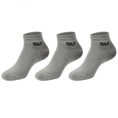 Sokken Siux Basic korte Pack 3u grijs