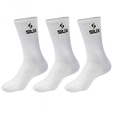 Sokken Siux Basic hoge Pack 3u wit