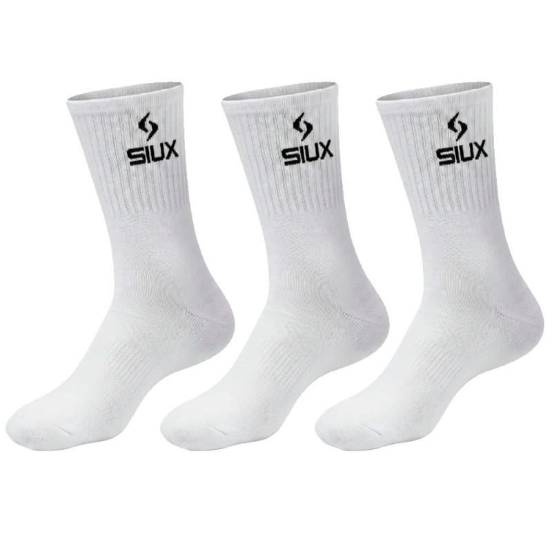 Sokken Siux Basic hoge Pack 3u wit
