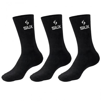 Sokken Siux Basic hoge Pack 3u zwart