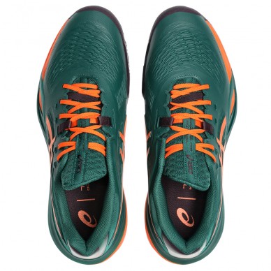 Asics Gel Resolution X Padel jewel green energy orange heren 2026