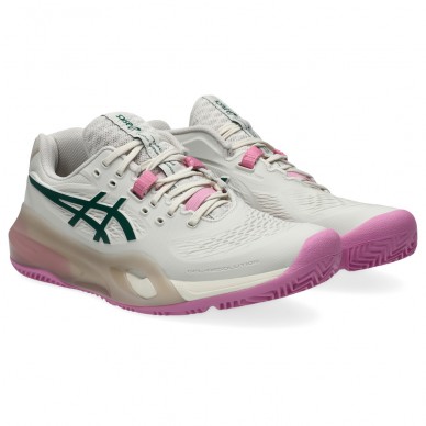 Asics Gel Resolution X Padel soft oat jewel green dames 2026