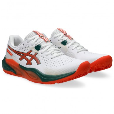 Asics Gel Challenger 15 Padel white energy orange heren 2026