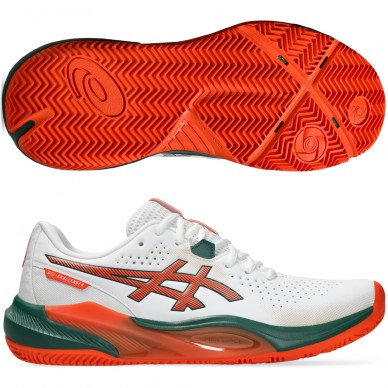 Asics Gel Challenger 15 Padel white energy orange heren 2026