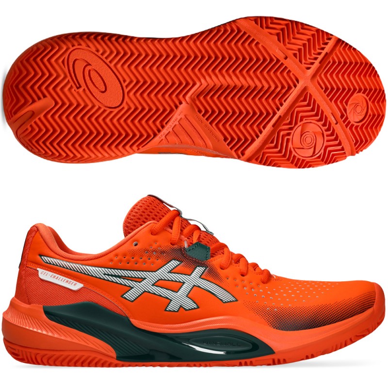 Asics Gel Challenger 15 Padel energy orange jewel green heren 2026