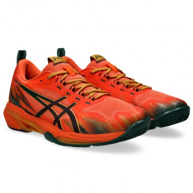 Asics Sonicsmash FF energy orange dark aubergine heren 2026